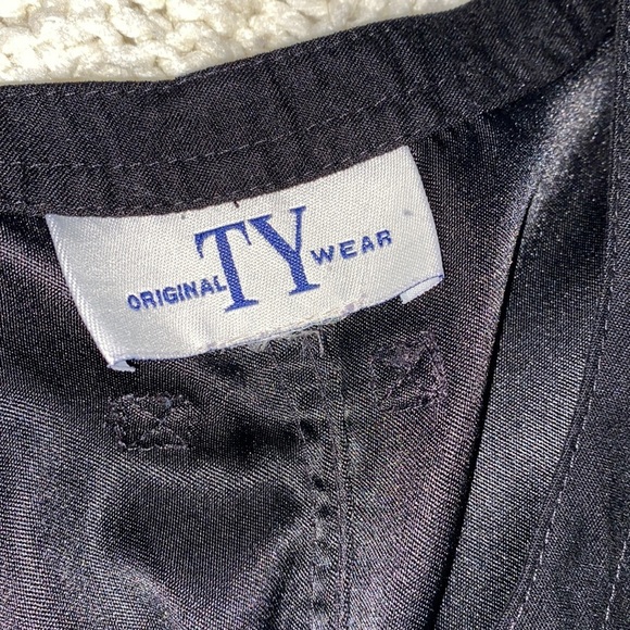 Vintage black overall maxi dress with pockets size medium - Picture 4 of 6